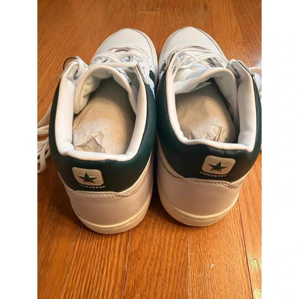 Converse CONS Fastbreak Pro Mid White Green Mens 13 Sneakers Shoes Blokecore - Picture 4 of 6